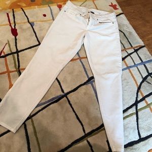 J. Crew winter white corduroy skinny pants